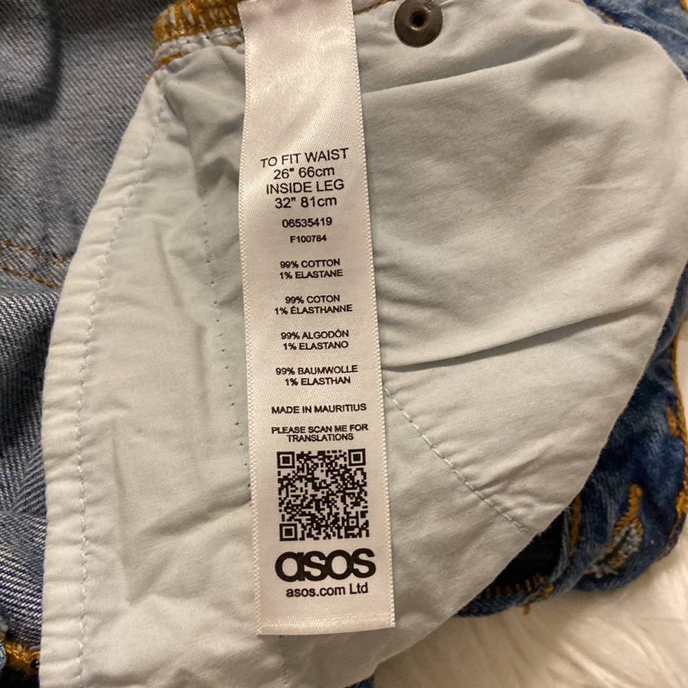 ASOS Jeans size 26/32 High Waist Women Jeans brand new with tag - Picture 6 of 8